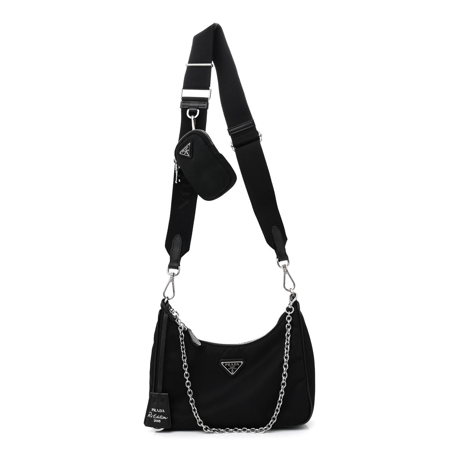Prada Nylon Re-Edition 2005 Shoulder Bag Black 1 of 11