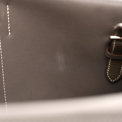 Hermes Taurillon Clemence Halzan 31 GM Etain 11 of 13