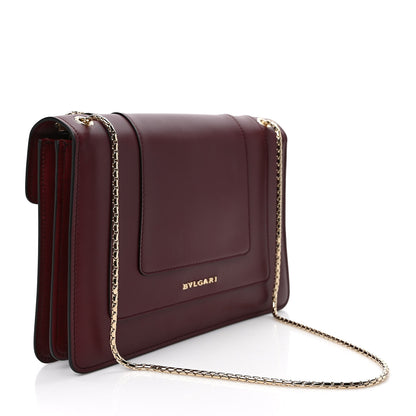 Bulgari Calfskin Serpenti Forever Crossbody Bag Bordeaux 3 of 10