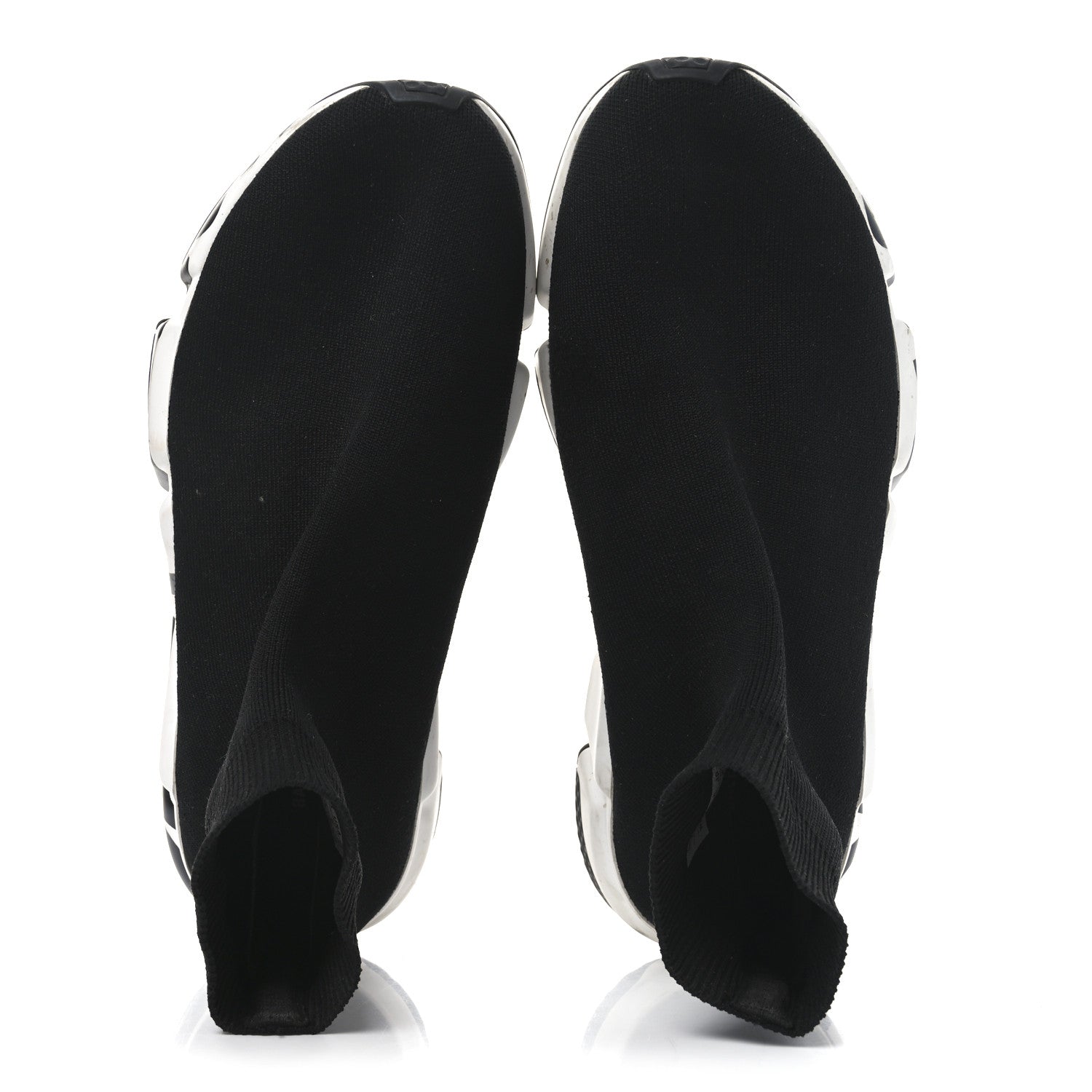 Balenciaga Neoprene Knit Womens Speed Graffiti Sneakers 41 Black White 2 of 8