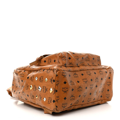MCM Visetos Medium Stud Stark Backpack Cognac 3 of 14
