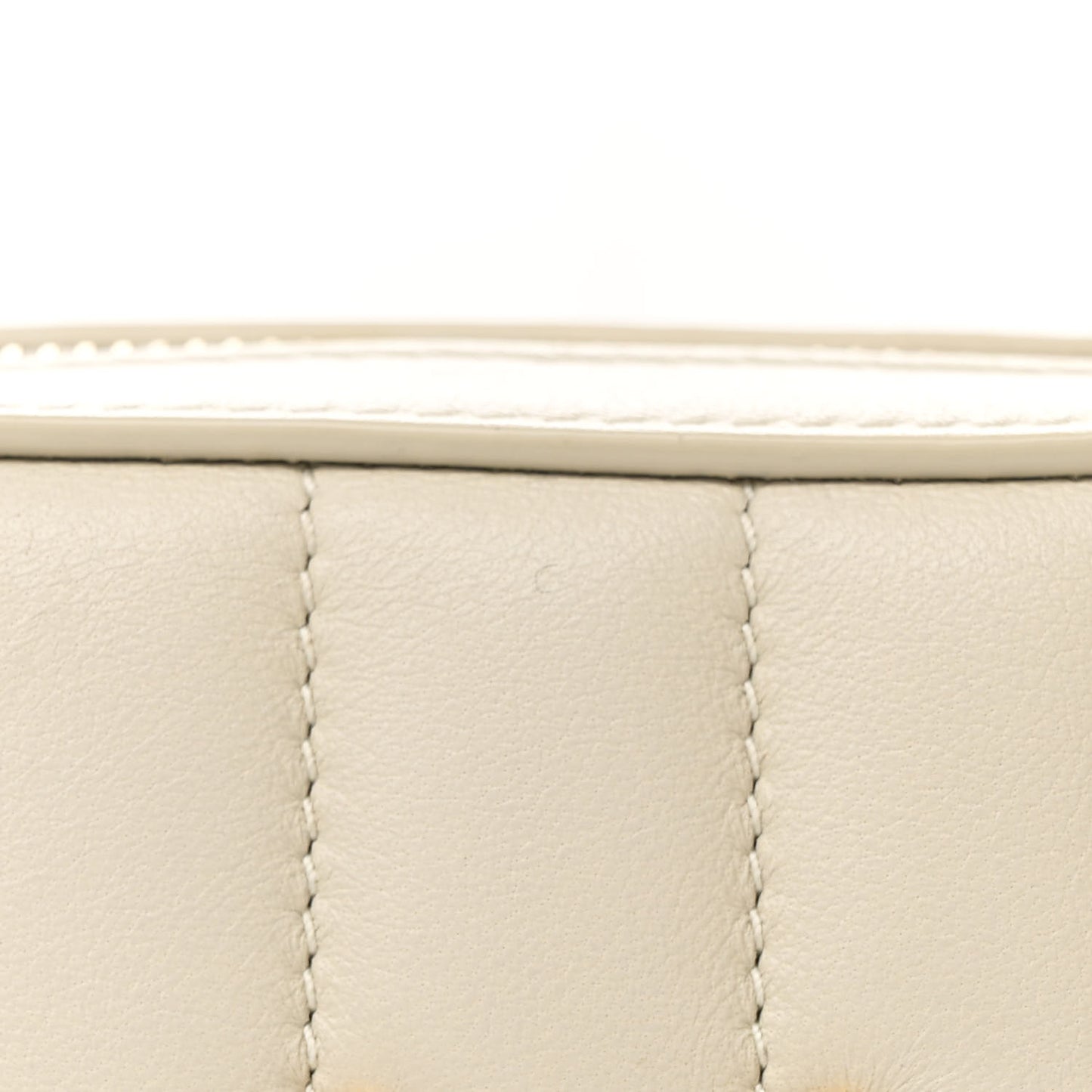Lambskin Matelasse Vicky Monogram Belt Bag Crema Soft