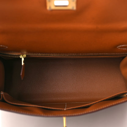 Hermes Epsom Kelly Sellier 32 Gold 5 of 9