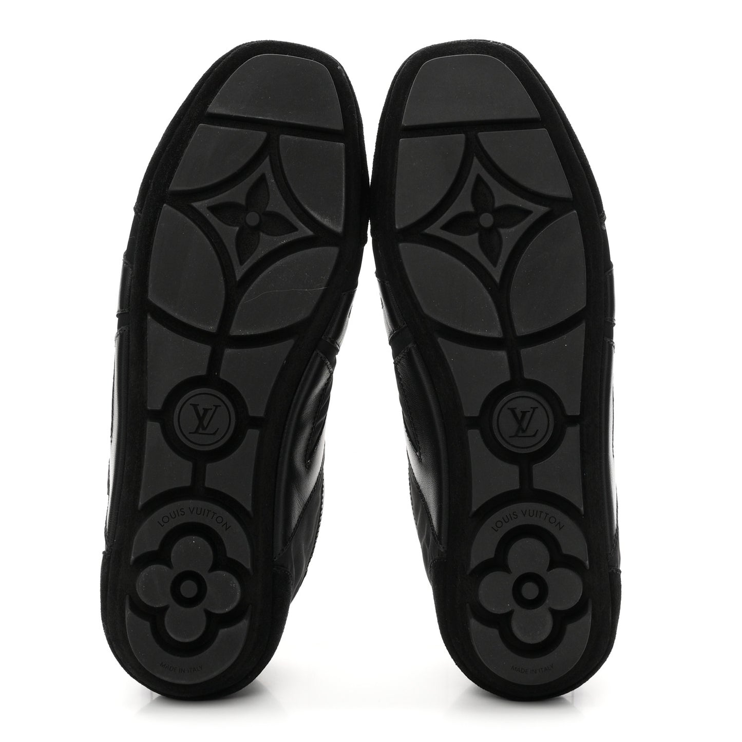 Suede Calfskin LV Sneakerina 39.5 Black