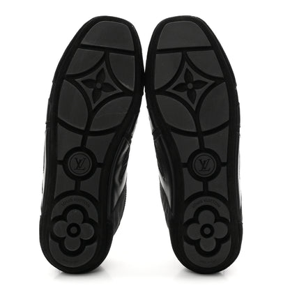 Louis Vuitton Suede Calfskin LV Sneakerina 39.5 Black 6 of 10