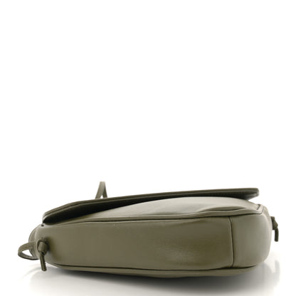 Celine Smooth Calfskin Triangle Crossbody Bag Green 4 of 10