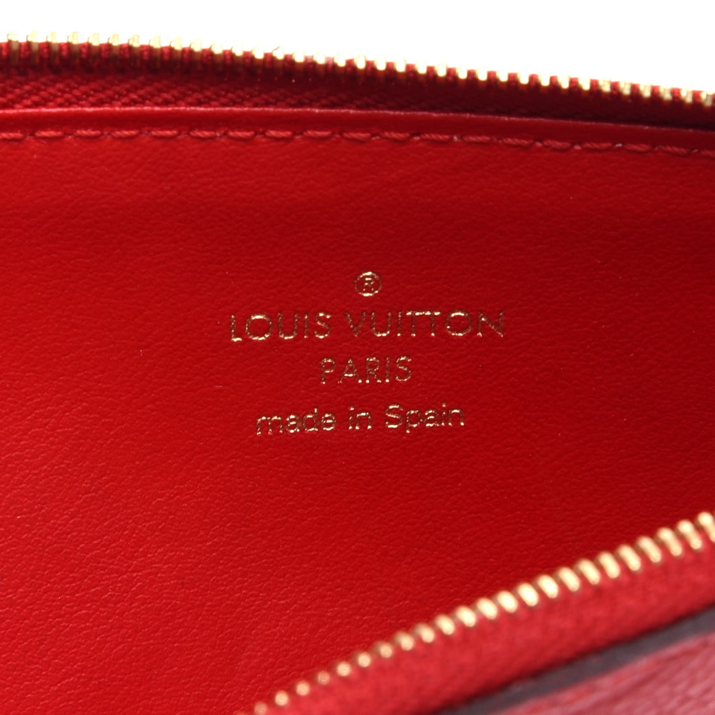 Empreinte Felicie Chain Wallet Zippered Insert Cherry