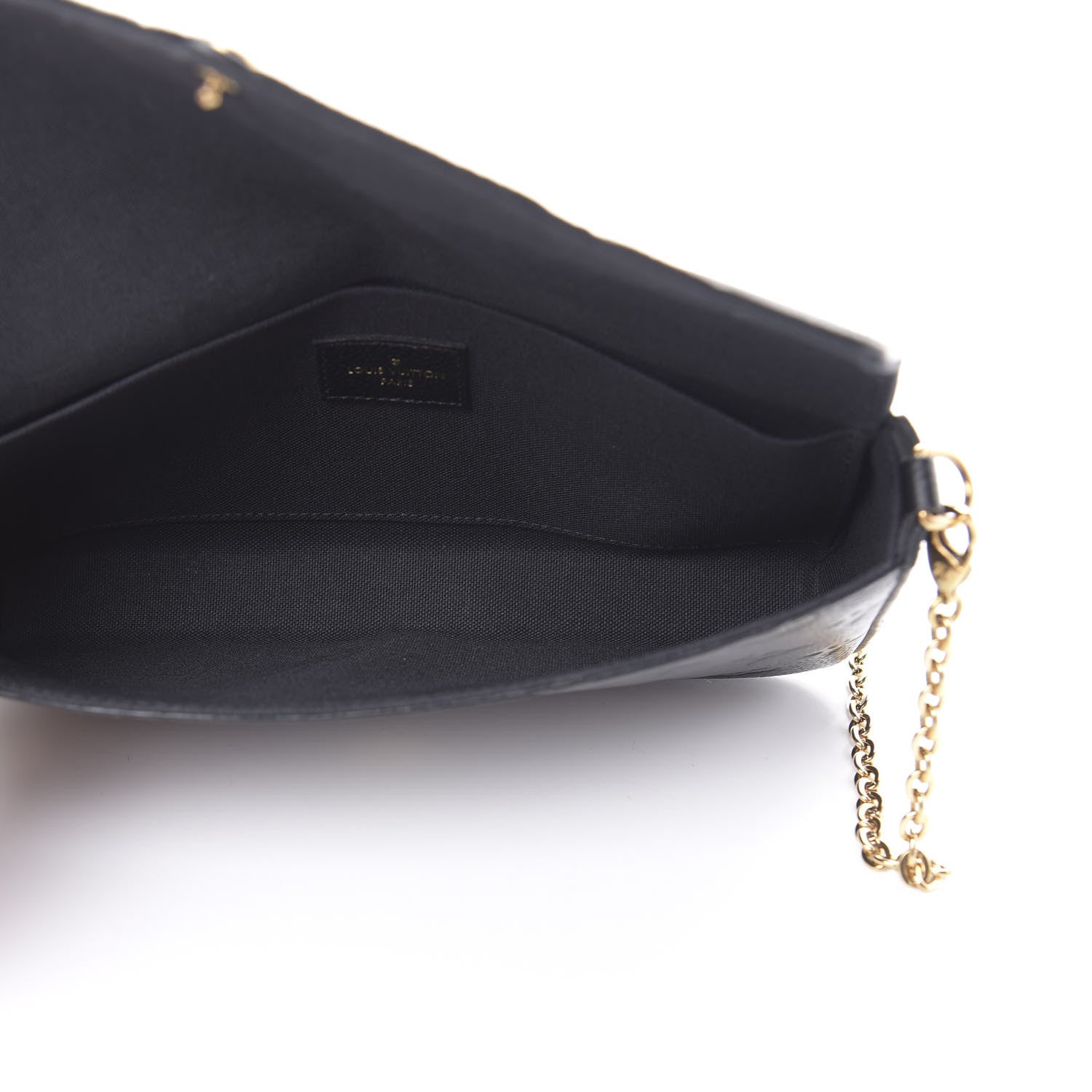 Louis Vuitton Empreinte Pochette Felicie Chain Wallet Black 5 of 11