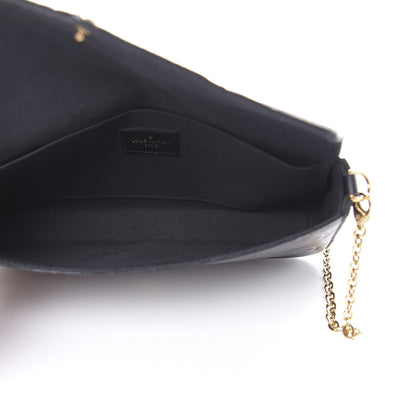 Louis Vuitton Empreinte Pochette Felicie Chain Wallet Black 5 of 11