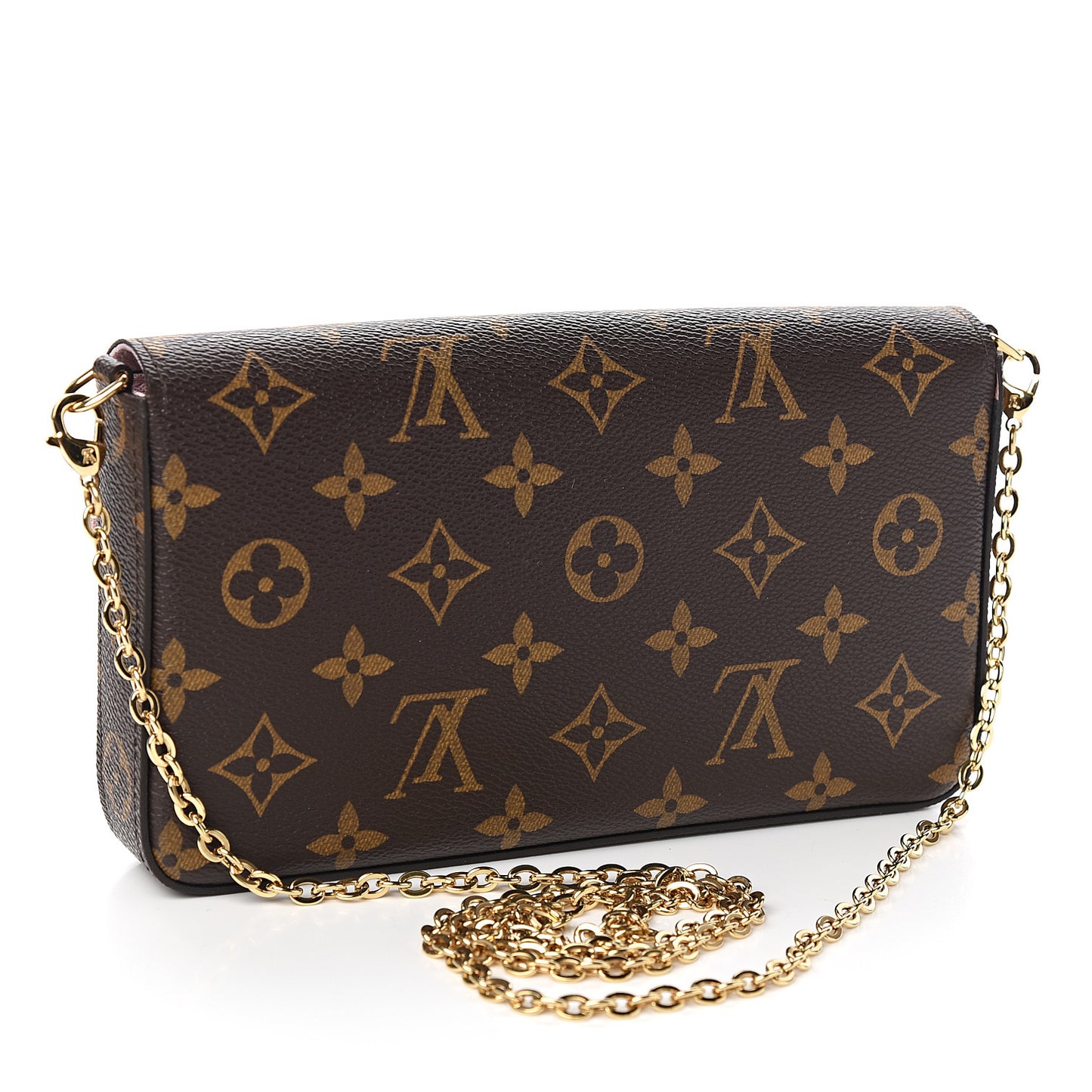 Monogram My LV World Tour Pochette Felicie Chain Wallet Rose Ballerine