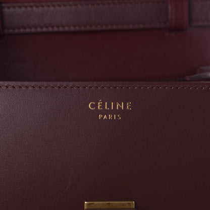 Celine Box Calfskin Small Classic Box Flap Bag Burgundy 8 of 11