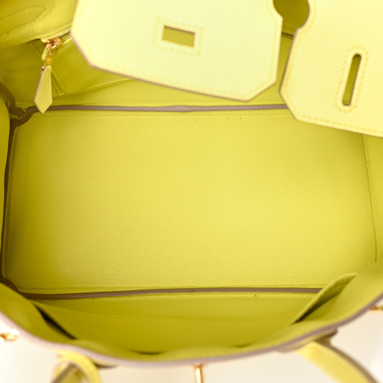 Hermes Epsom Birkin 30 Lime 5 of 11