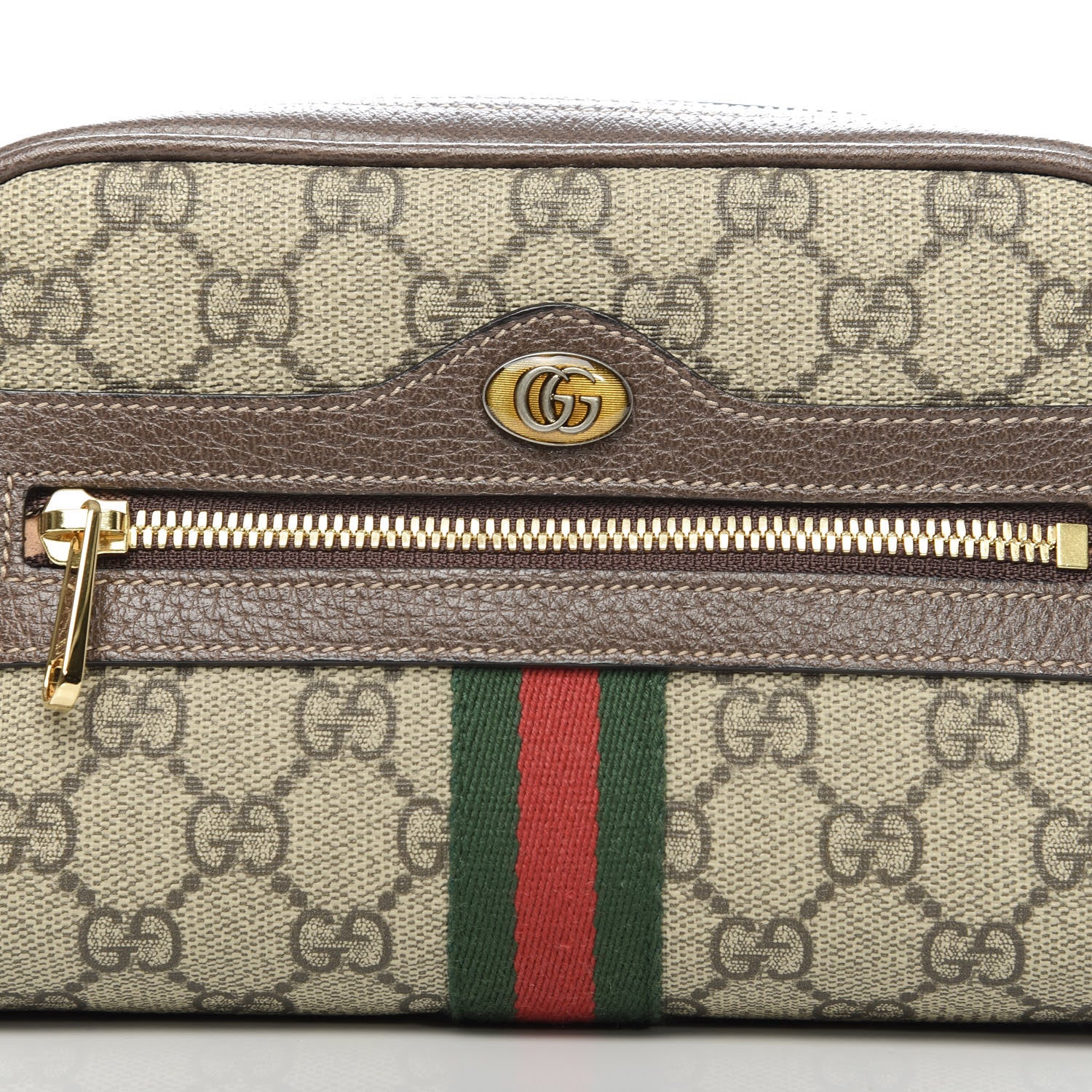 Gucci GG Supreme Monogram Web Small Ophidia Belt Bag 75 30 Dark Brown 10 of 10