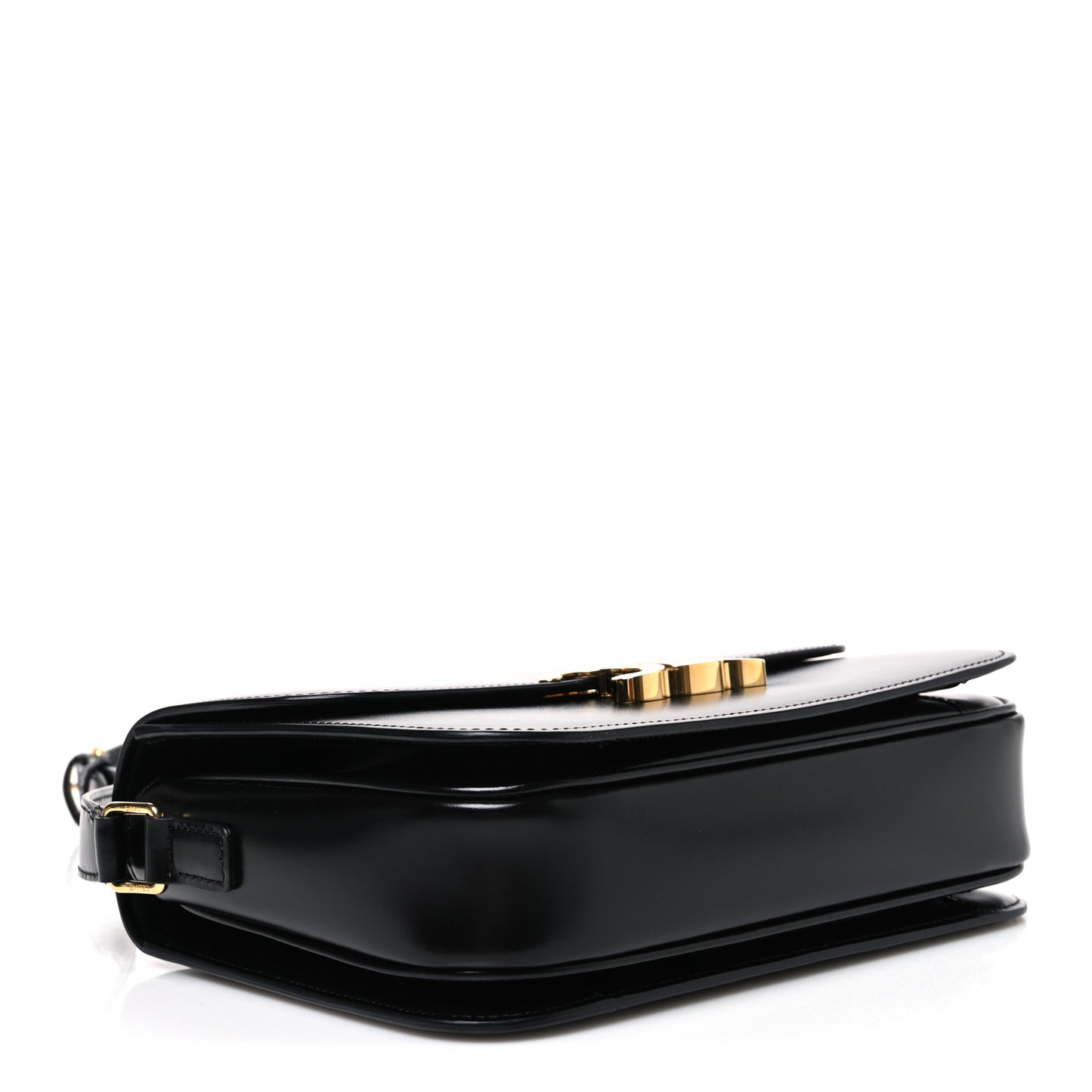Shiny Calfskin Medium Triomphe Black