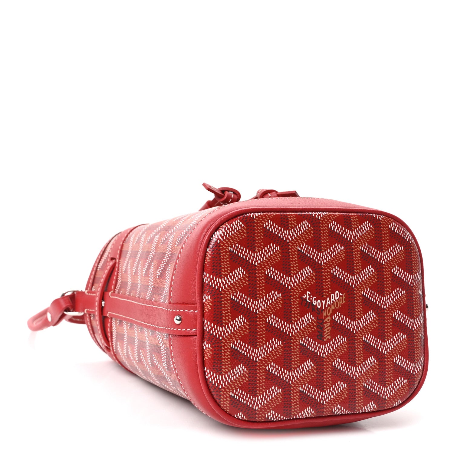 Goyard Goyardine Petit Flot Mini Bucket Bag Red 4 of 10