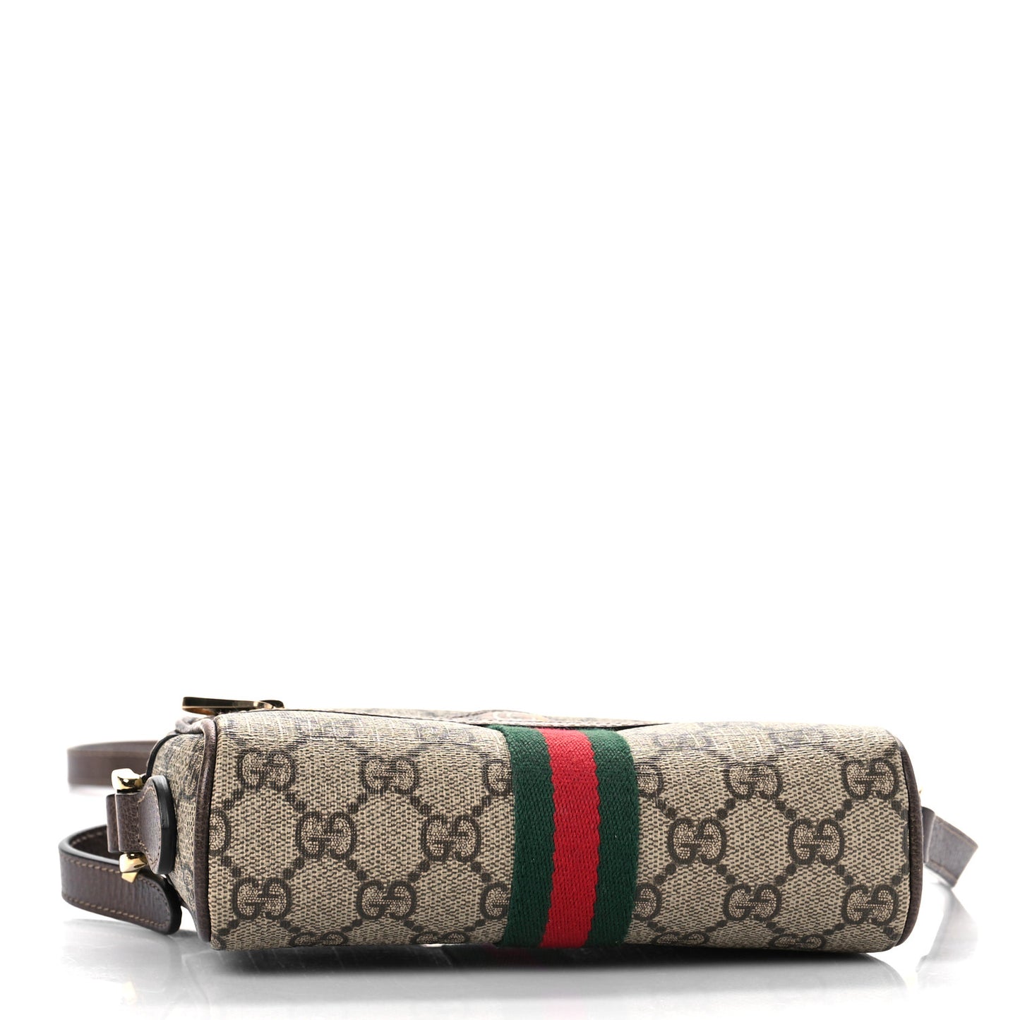 GG Supreme Monogram Web Mini Ophidia Shoulder Bag Brown