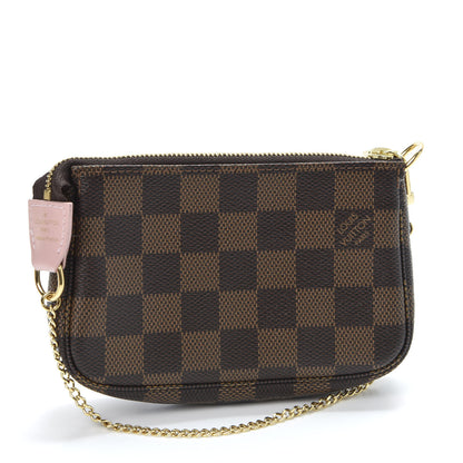 Louis Vuitton Damier Ebene 2020 Christmas Animation Big Wheel Mini Pochette Accessories Rose Ballerine 2 of 9