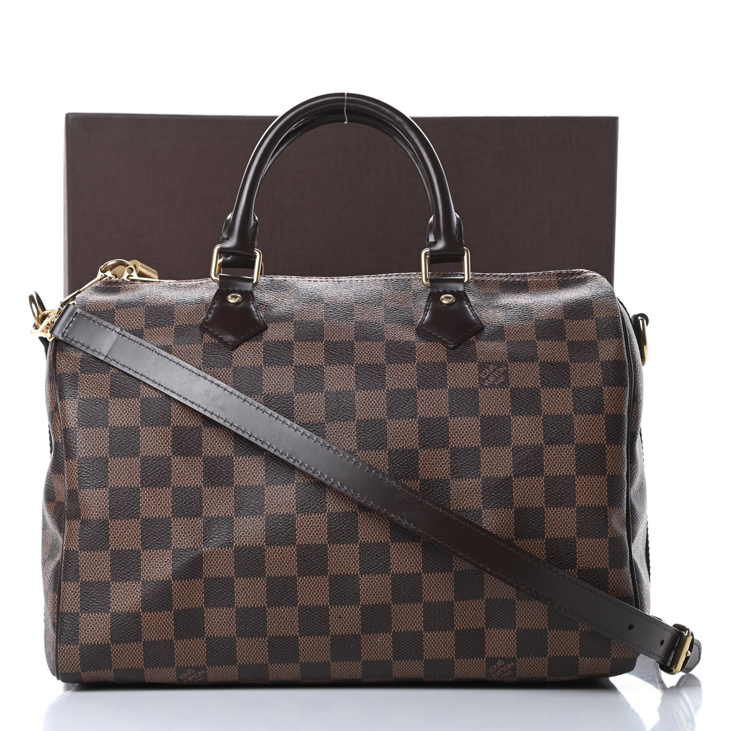 Louis Vuitton Damier Ebene Speedy Bandouliere 30 20 of 20
