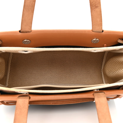 Hermes Toile Vache Hunter Herbag Cabas PM Black Natural 5 of 19