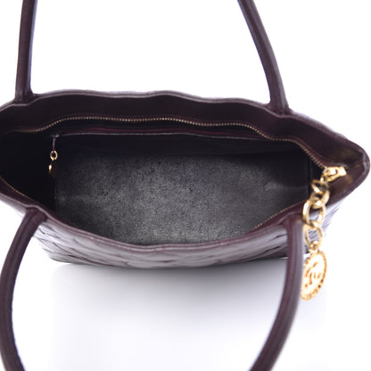 Chanel Caviar Quilted Medallion Tote Bordeaux 6 of 10