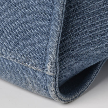 Chanel Canvas Large Deauville Tote Blue 14 of 14