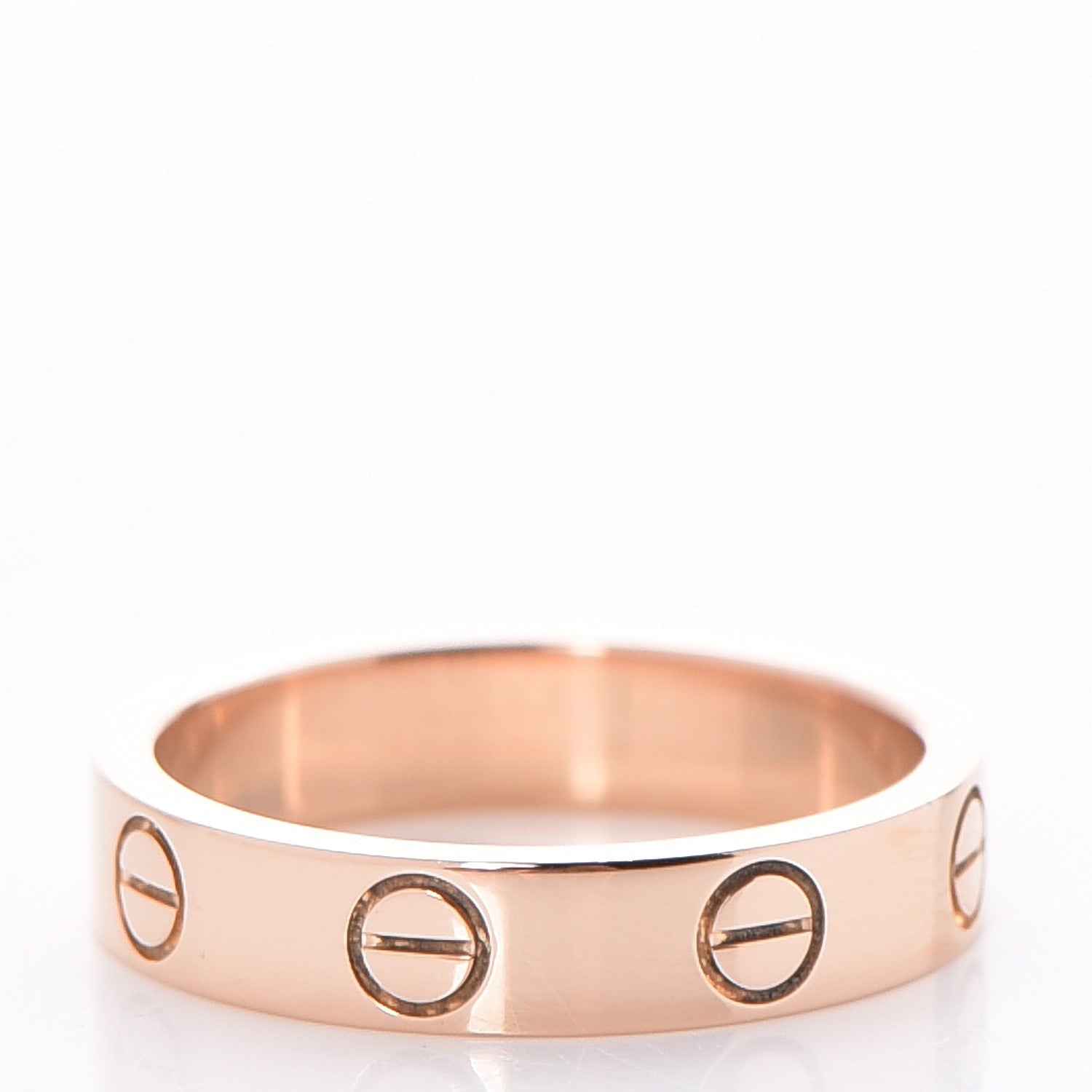Cartier 18K Pink Gold 3.5mm LOVE Wedding Band Ring 47 4.25 3 of 6