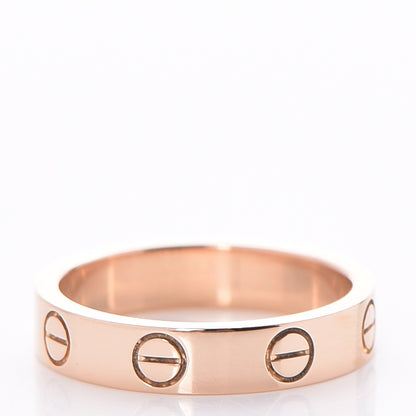 Cartier 18K Pink Gold 3.5mm LOVE Wedding Band Ring 47 4.25 3 of 6