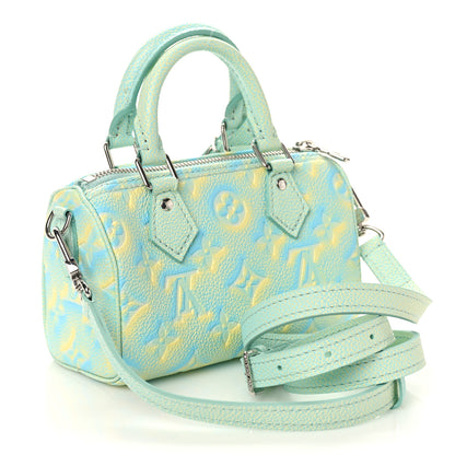 Louis Vuitton Empreinte Summer Stardust Nano Speedy Water Green 2 of 7