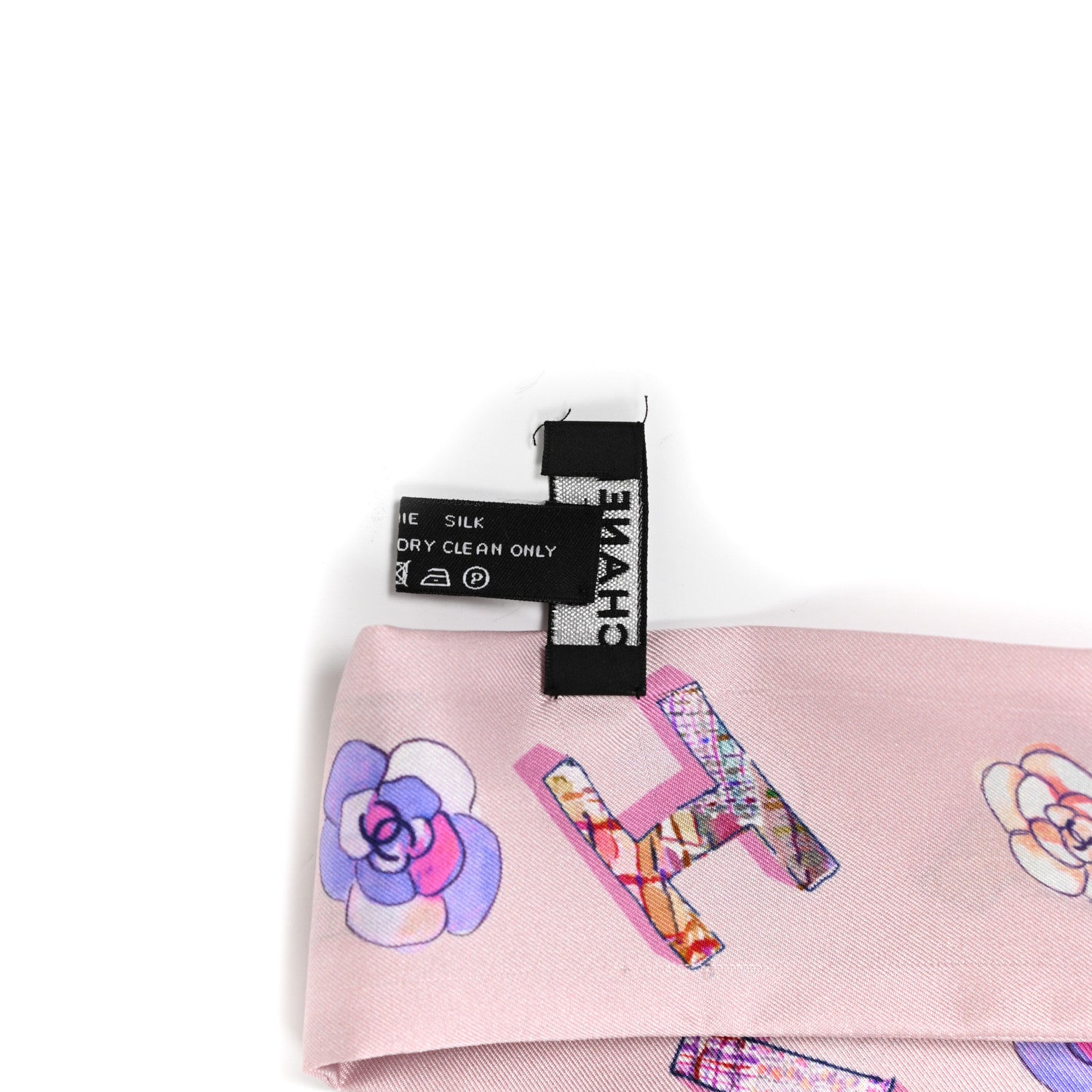 Chanel Silk Twill Slim Bandeau Scarf Pink 4 of 4