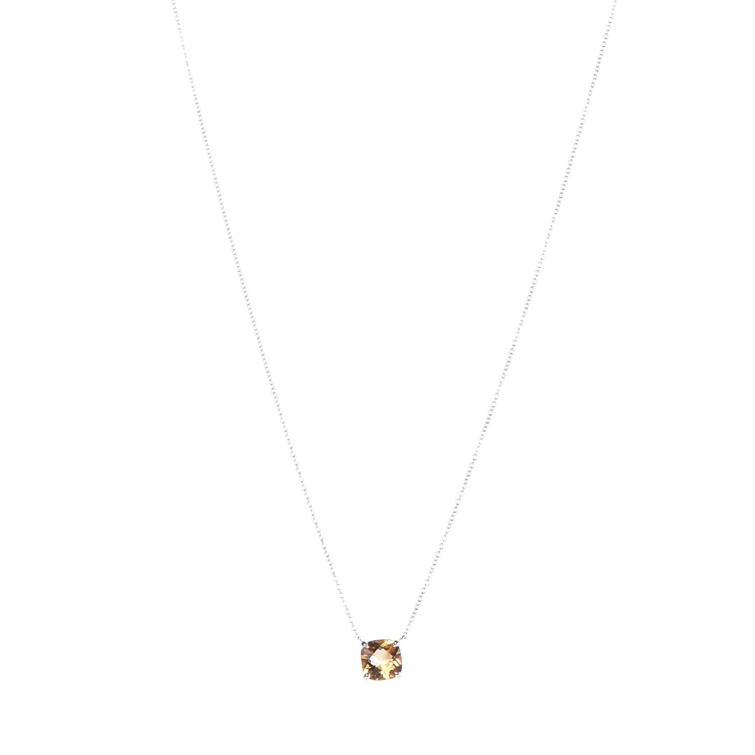 Tiffany Sterling Silver Citrine Sparklers Pendant Necklace 1 of 7