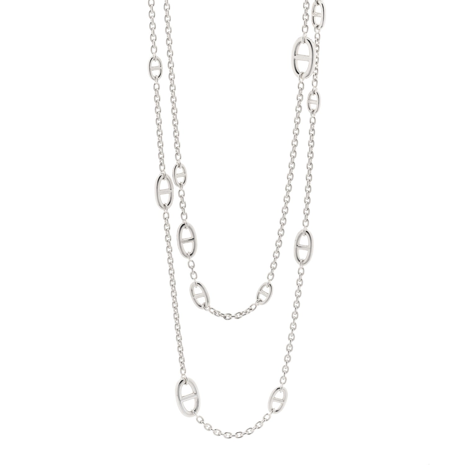 Hermes Sterling Silver Farandole Necklace 160 1 of 4