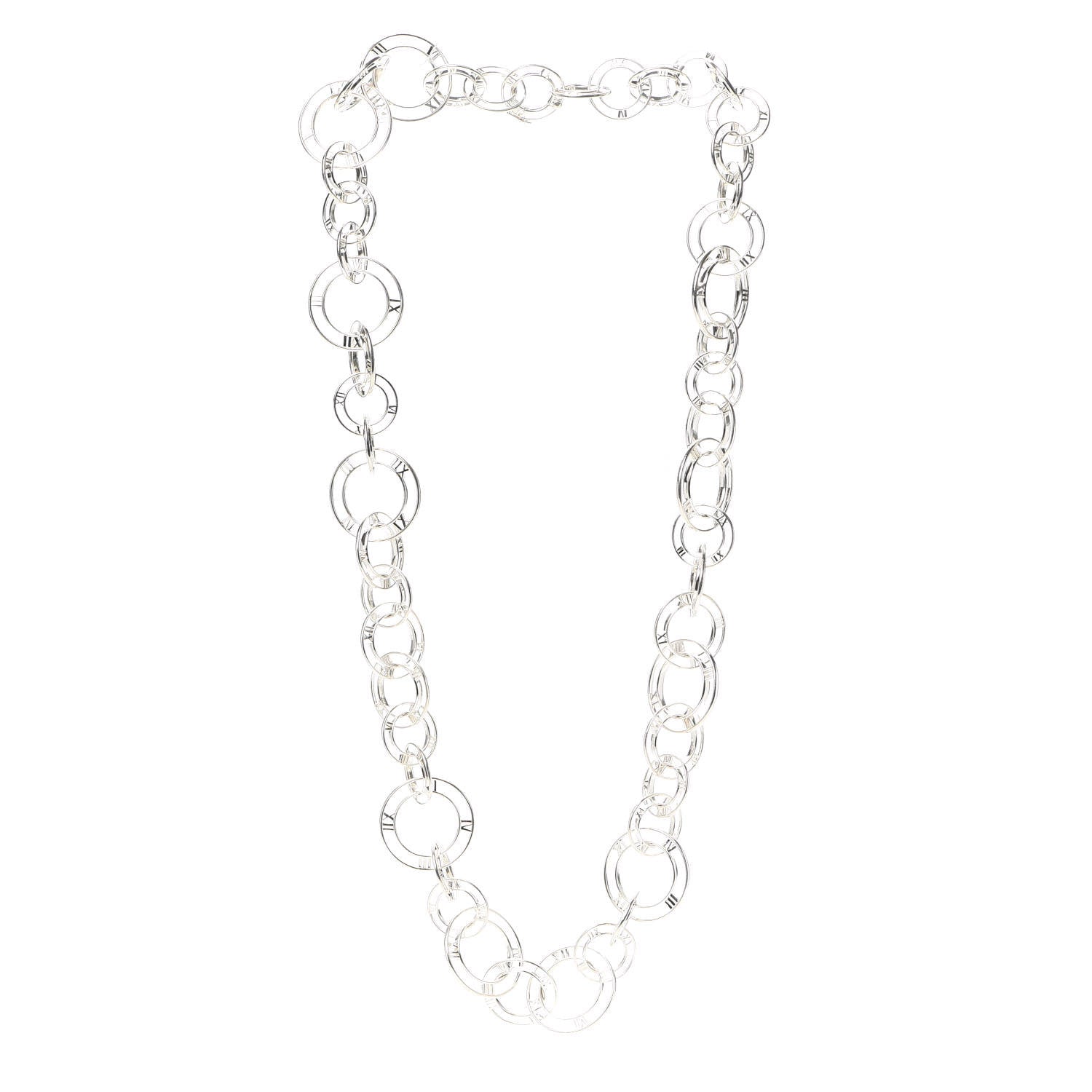 Tiffany Sterling Silver Atlas Link Necklace 3 of 5