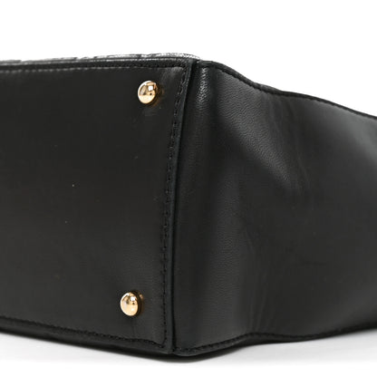 Chanel Lambskin Quilted Medium Chocolate Bar Shoulder Bag Black 9 of 9