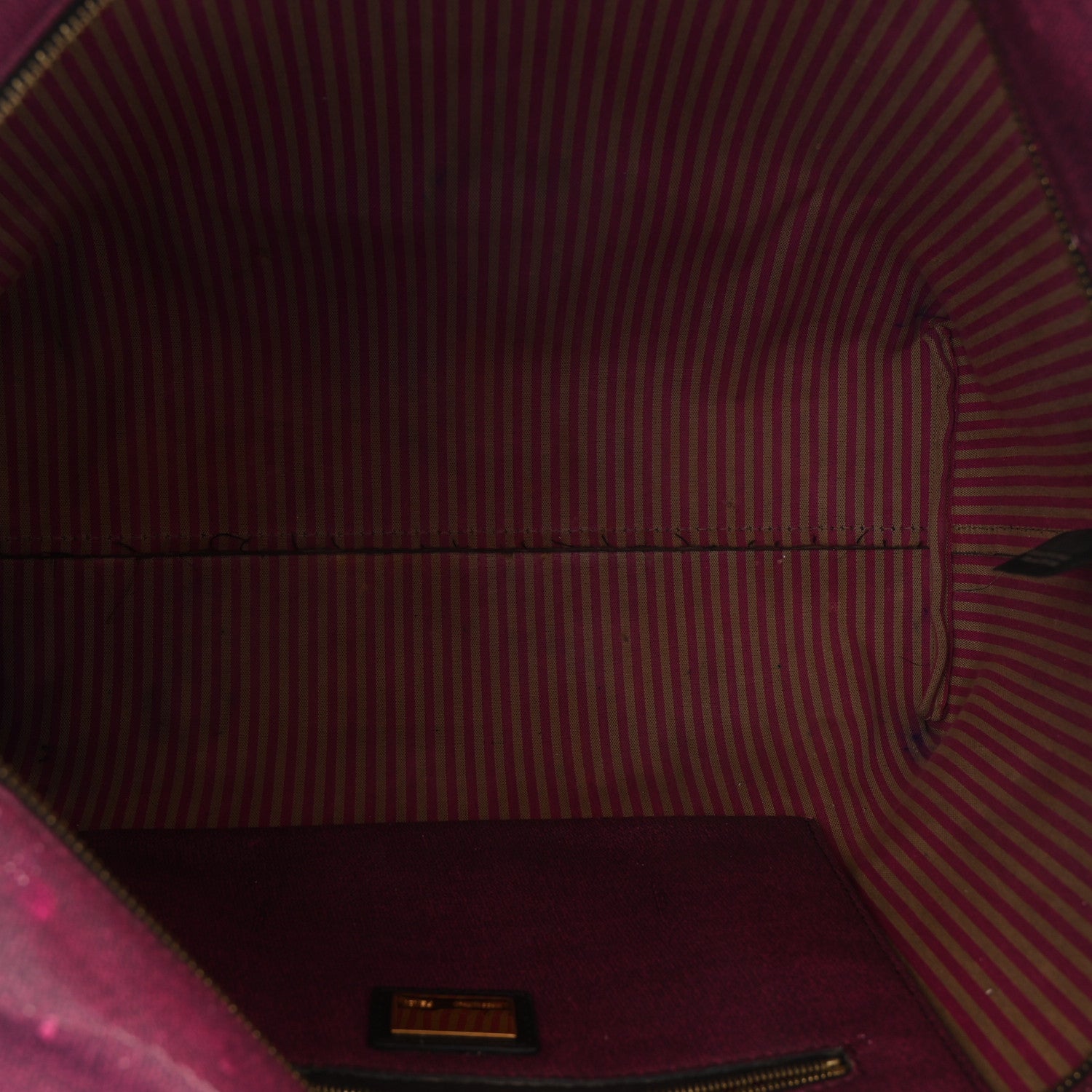 Fendi Zucca Spalmati Medium Roll Tote Tobacco Fuxia 5 of 9