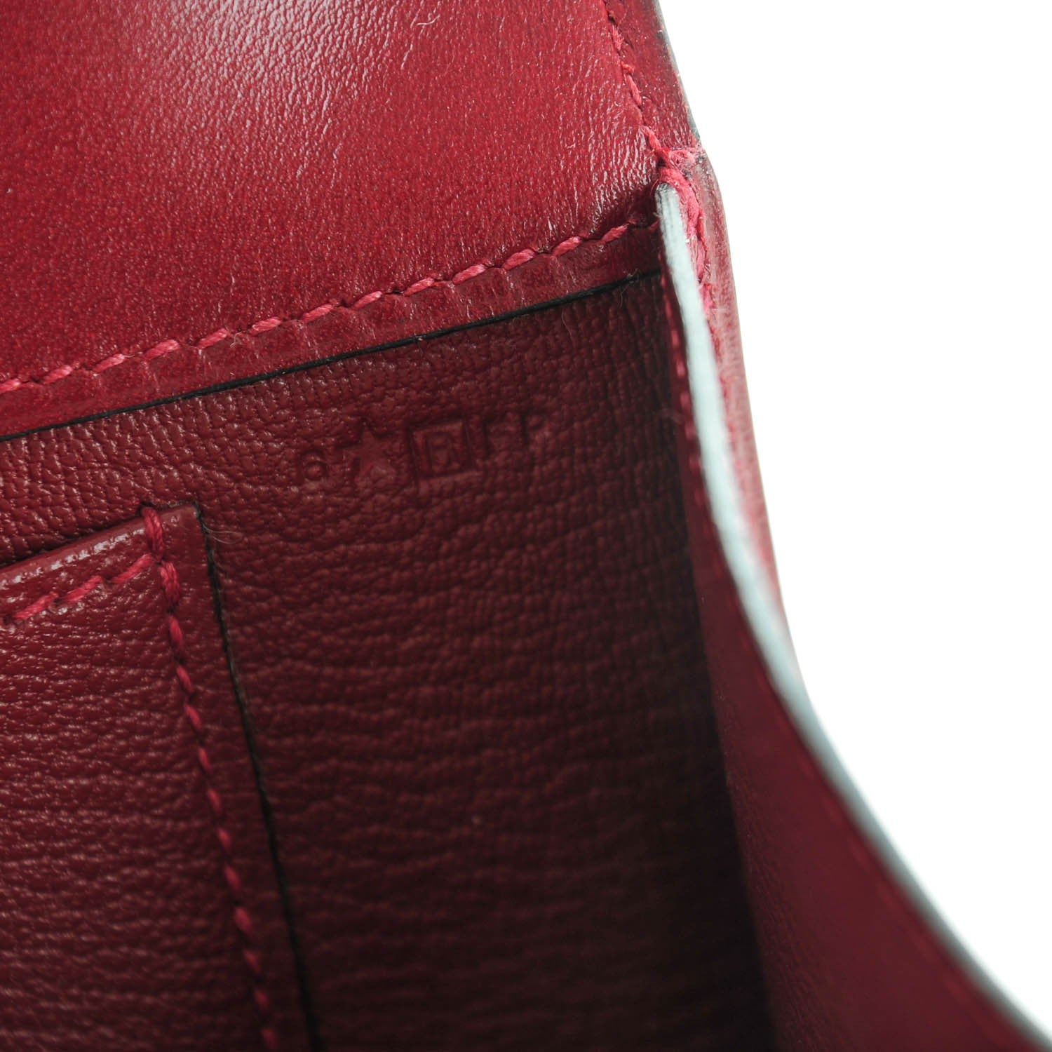 Hermes Tadelakt Medor 23 Clutch Rouge H 7 of 10