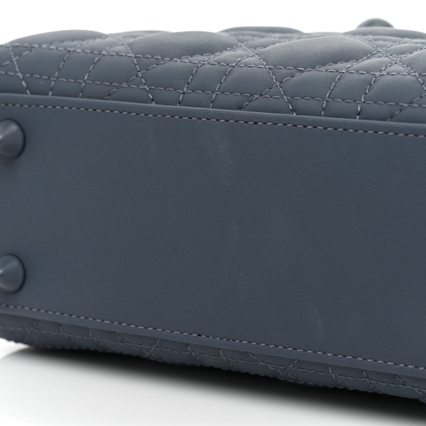 Ultra Matte Calfskin Cannage Small My ABCDior Lady Dior Dark Denim Blue