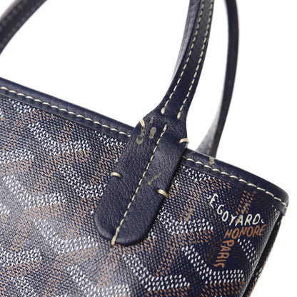 Goyard Goyardine Poitiers Tote Navy 8 of 11