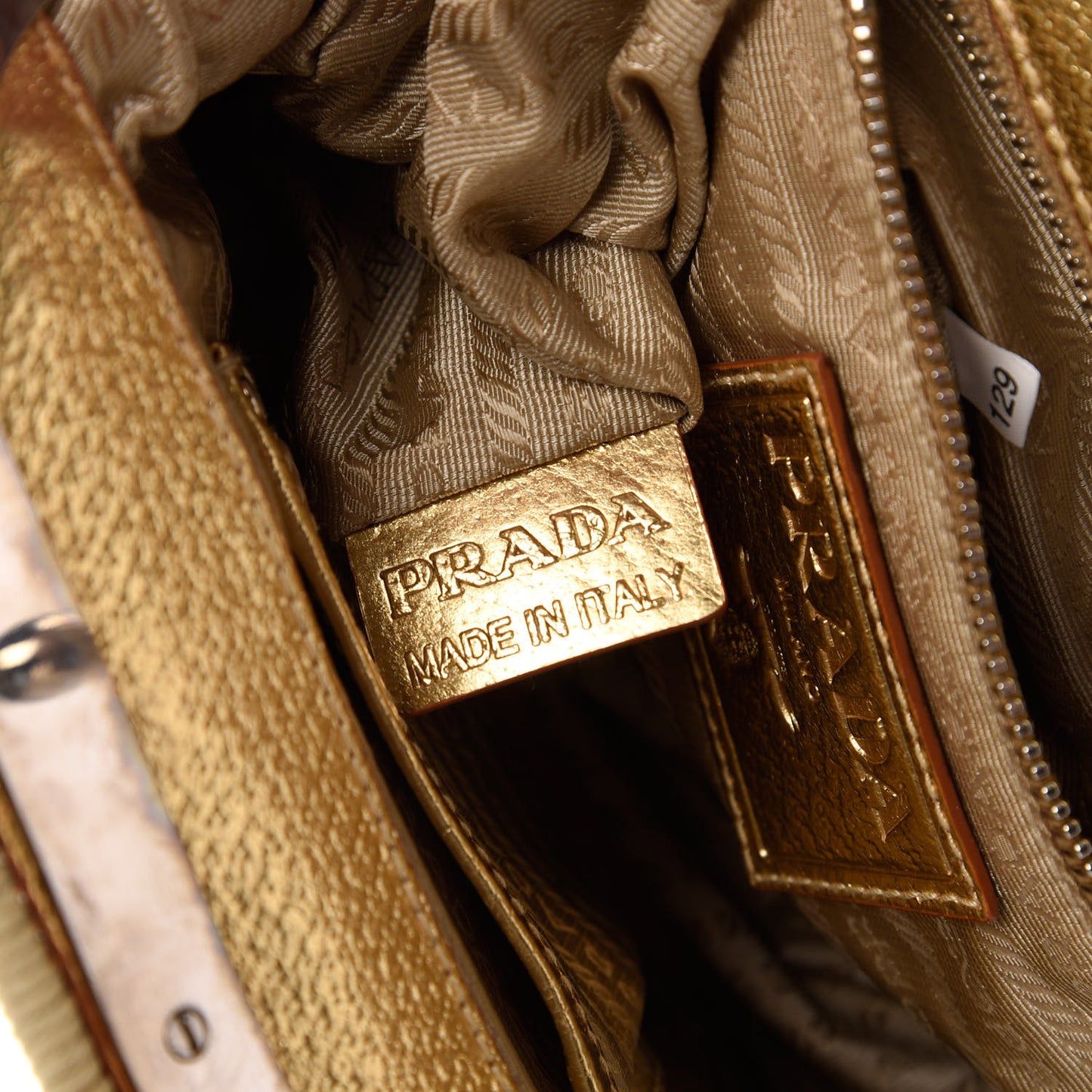 Paglia Cinghiale Frame Satchel Naturale Oro