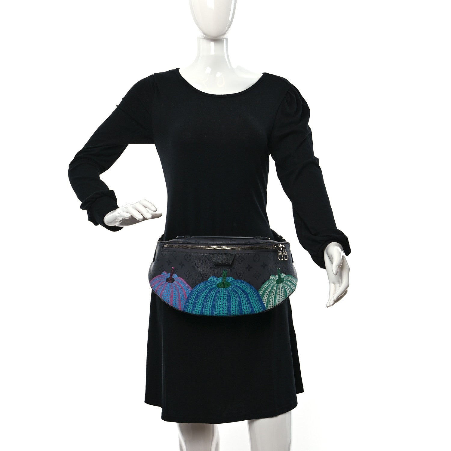 Louis Vuitton LV X YK Monogram Eclipse Reverse Pumpkin Bumbag Multicolor 2 of 8