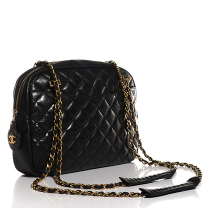 Chanel Lambskin Quilted Shoulder Bag Black 3 of 7