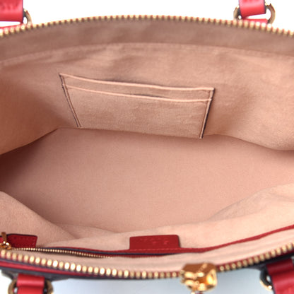 Gucci GG Supreme Monogram Blooms Medium Bucket Tote Blue 5 of 9