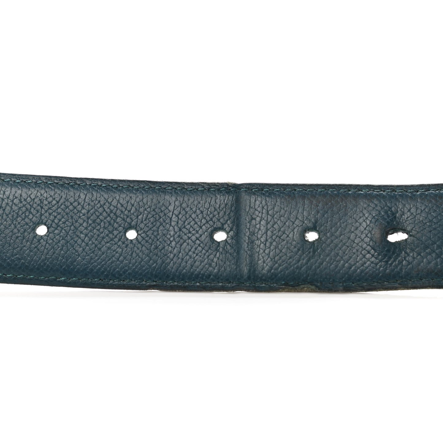 Epsom Swift 32mm Strie H Belt 95 Colvert Bleu Saphir