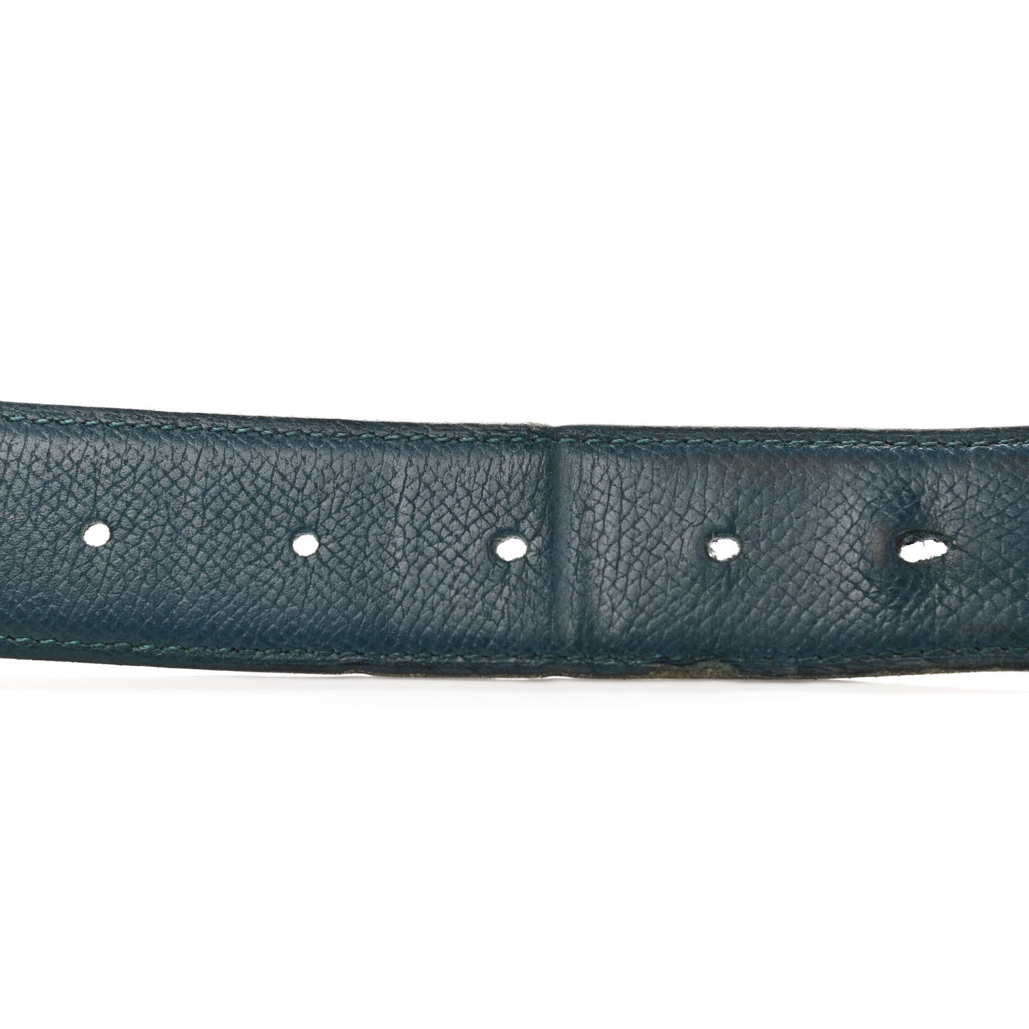 Hermes Epsom Swift 32mm Strie H Belt 95 Colvert Bleu Saphir 5 of 10