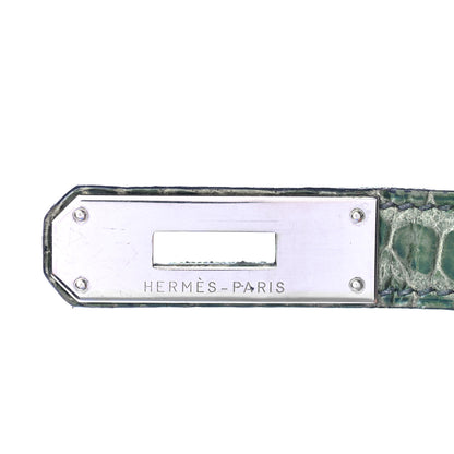 Hermes Matte Porosus Crocodile Birkin 35 27 of 35