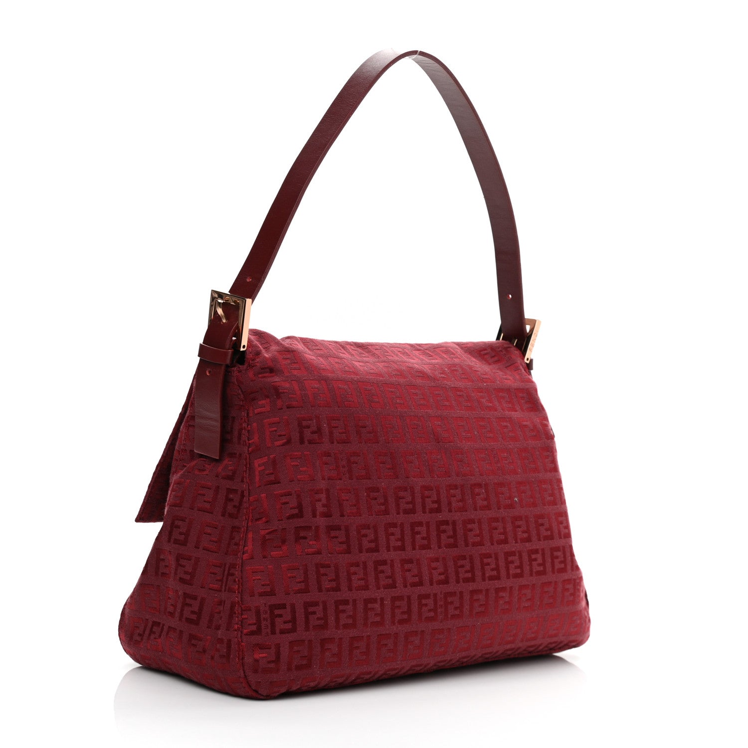 Fendi Zucchino Mama Baguette Red 3 of 9