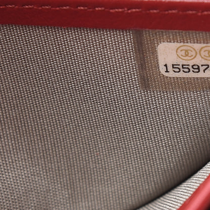 Chanel Caviar CC Long Flap French Wallet Red 9 of 13