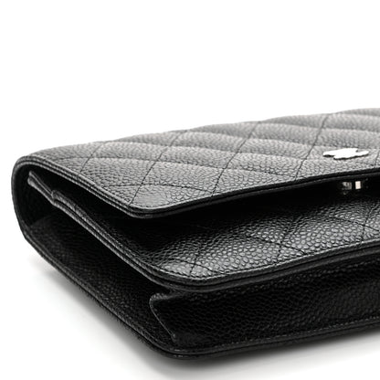 Chanel Caviar Quilted Wallet On Chain WOC Black 9 of 11