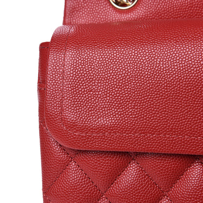 Chanel Caviar Quilted Small Double Flap Red 11 of 12