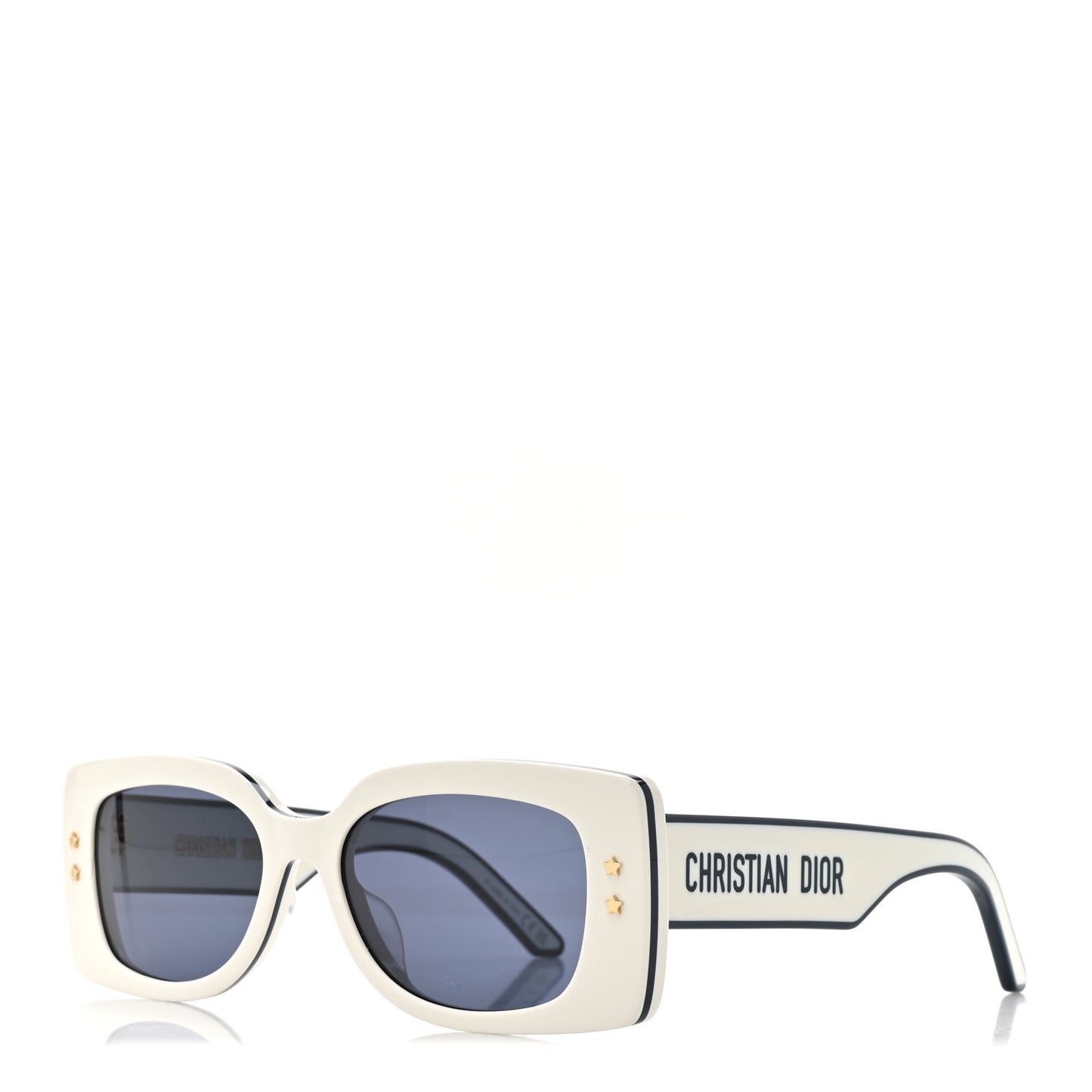 Diorpacific S1U Square Sunglasses White Blue