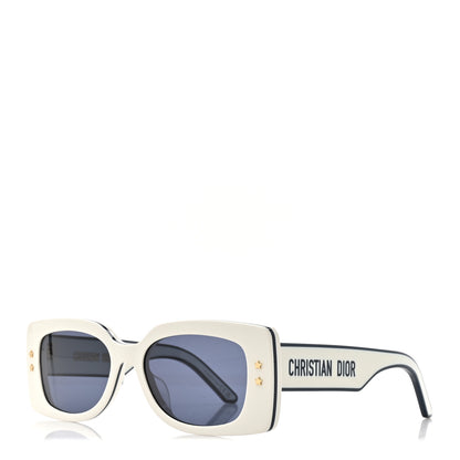 Christian Dior Diorpacific S1U Square Sunglasses White Blue 1 of 8
